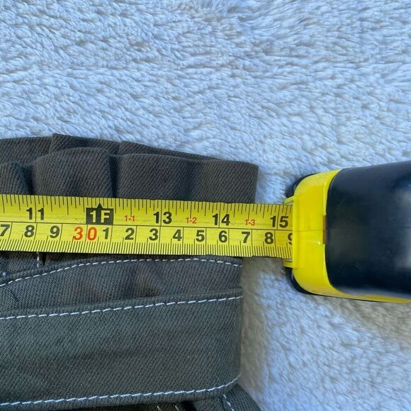 Free People "SPLENDOR IN THE GRASS" denim mini skirt, paper bag waist, sz 8 - Picture 5 of 6